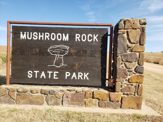 Ranger Sarah is at Mushroom Rock State Park in Kansas. This massive state park covers 5 acres.
— at Mushroom Rock State Park.